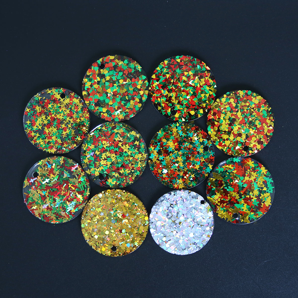 Wholesale Christmas Shaped Glitter Mix for Epoxy Resin Art