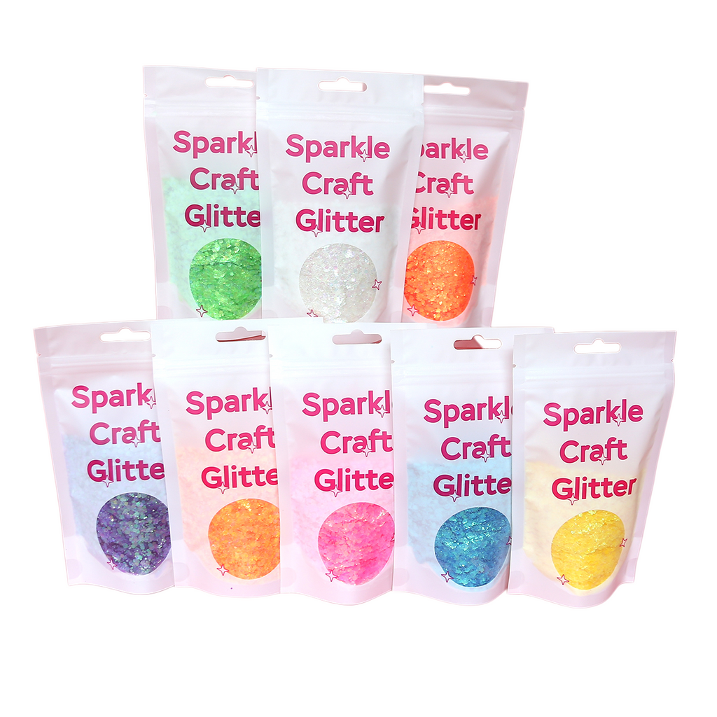 Iridescent Glitter Flakes for Resin Keychains and Custom Color Mix