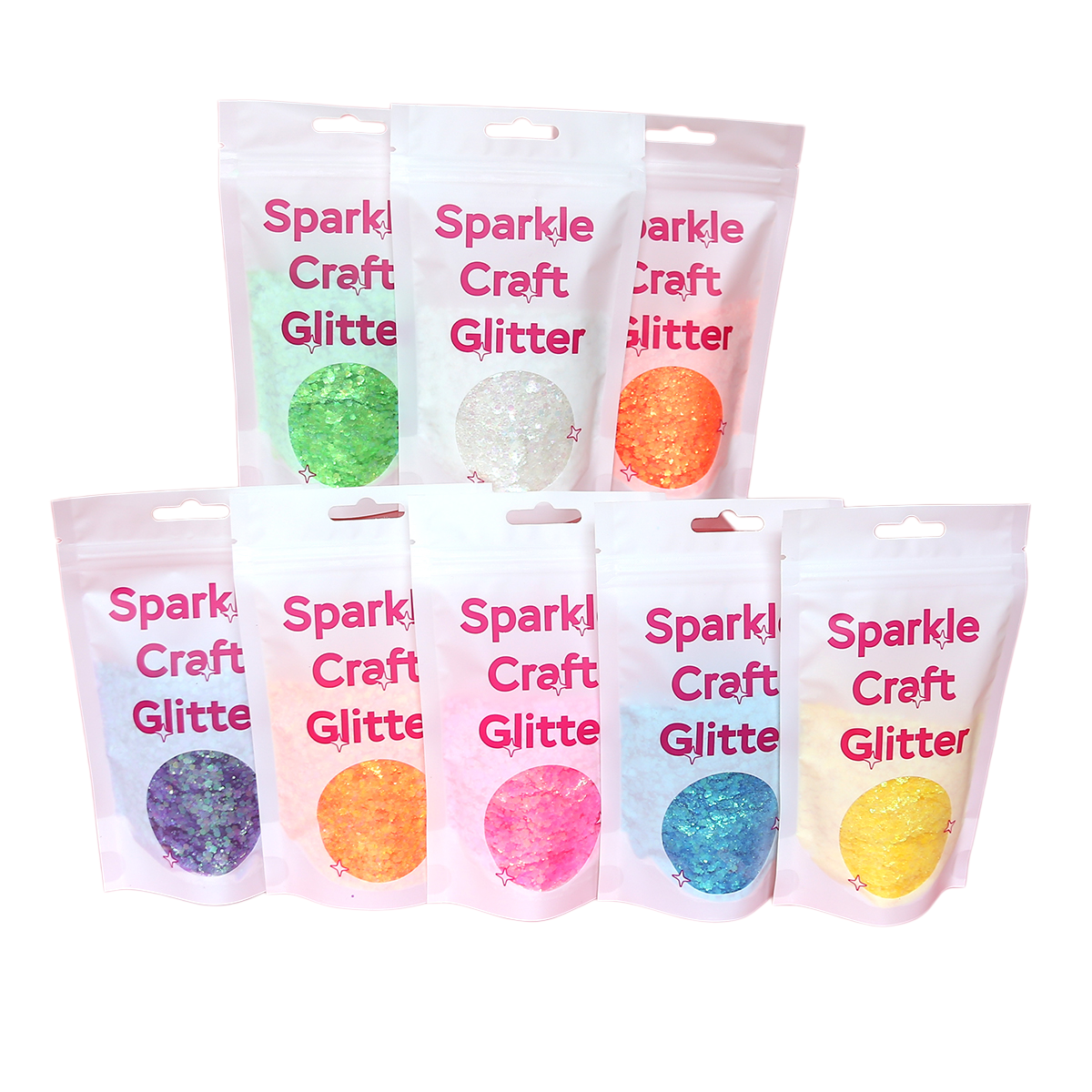 Iridescent Glitter Flakes for Resin Keychains and Custom Color Mix