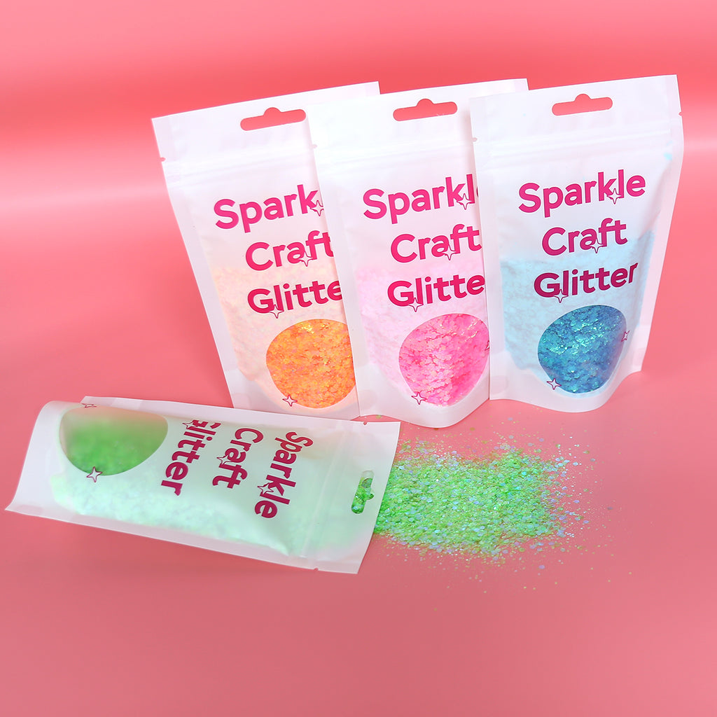 Iridescent Glitter Flakes for Resin Keychains and Custom Color Mix