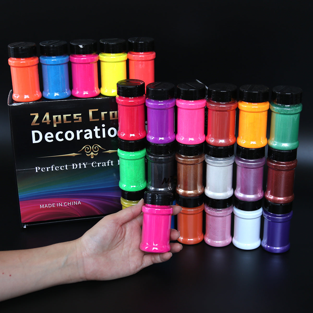Wholesale 24 Colors Resin Pigment Powder Set for Epoxy Resin Art