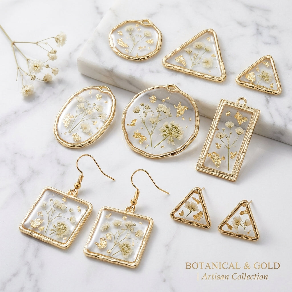 Metal Bezels for Resin Casting | DIY Jewelry Frame Supplies Bulk Wholesale JS076