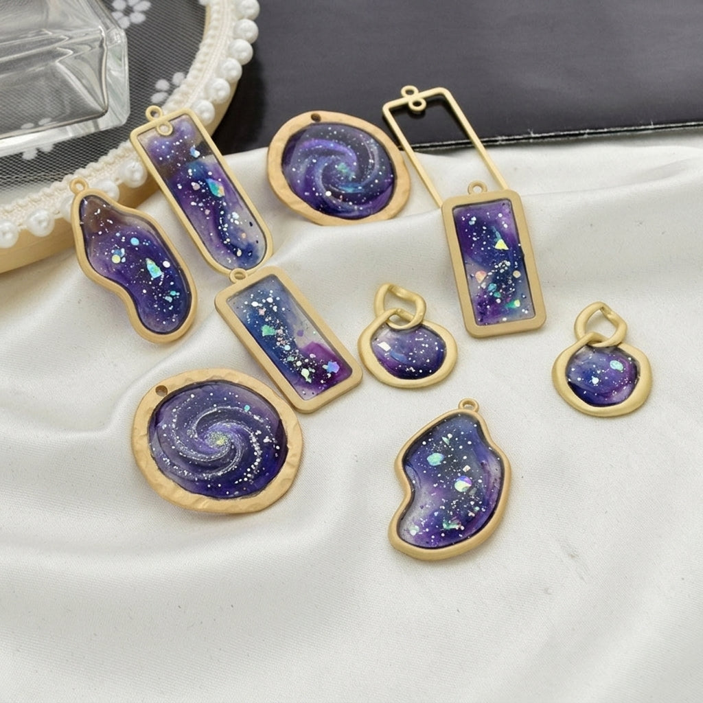 Mixed Shape Metal Bezels for Resin Art | Pendant Frame Blanks Factory Direct Supply JS078