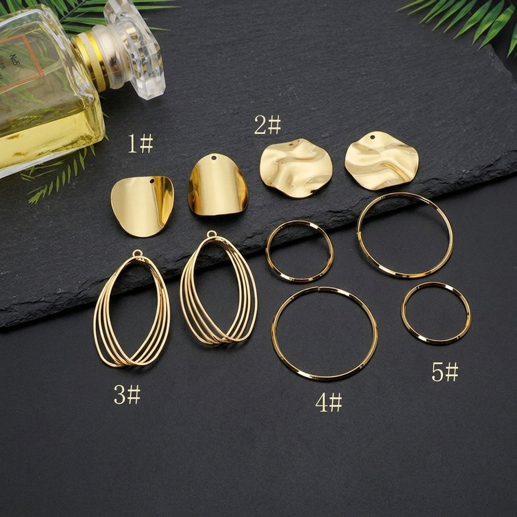 Gold Silver Black Metal Bezels for Resin Jewelry | Custom Packaging Wholesale Supplier JS079
