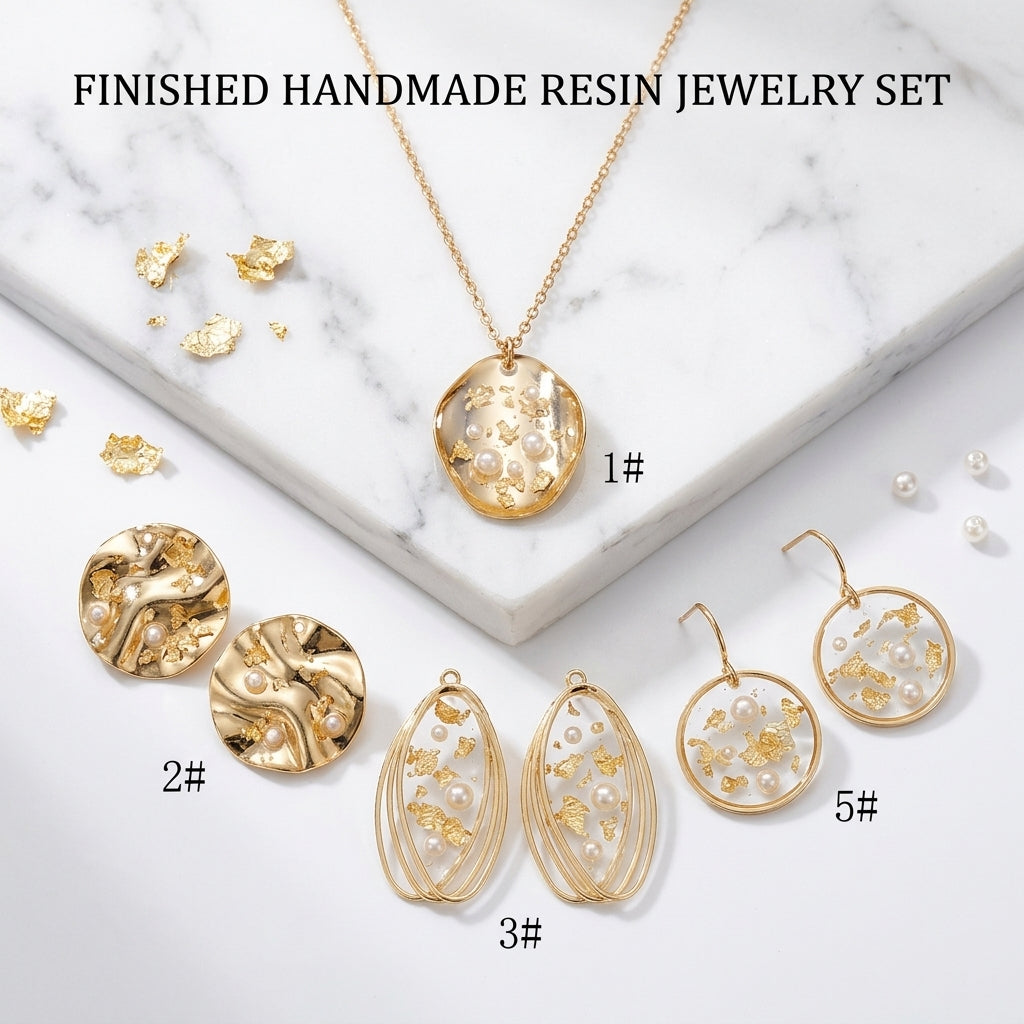 Gold Silver Black Metal Bezels for Resin Jewelry | Custom Packaging Wholesale Supplier JS079