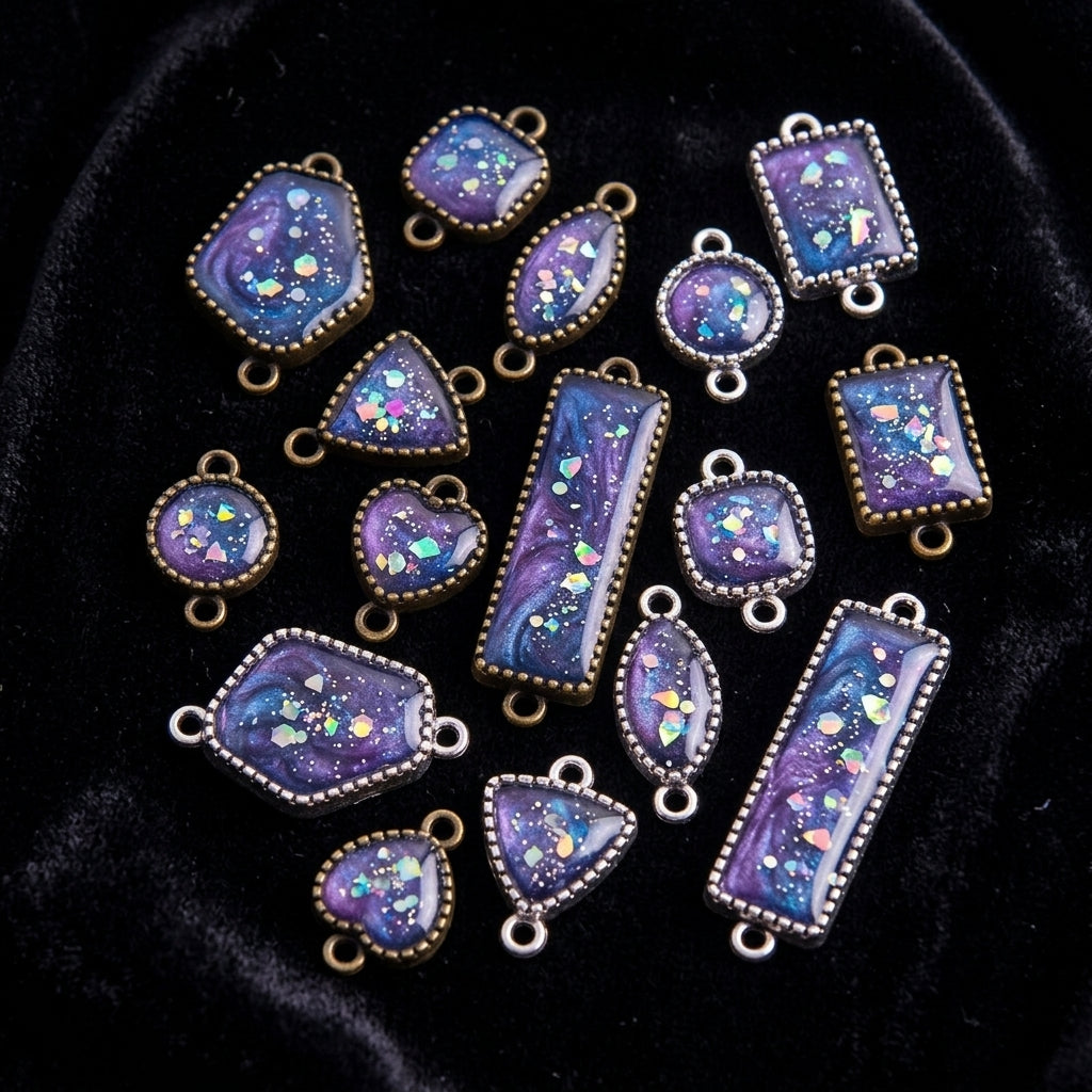 DIY Resin Pendant Frames Metal Bezels | Jewelry Making Supplies for Craft Stores JS080