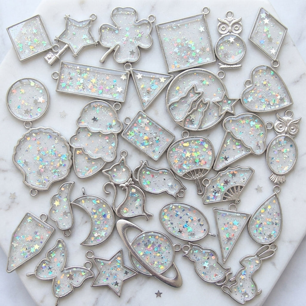 Wholesale Empty Metal Pendant Frames | Resin Casting Jewelry Components Supplier JS081