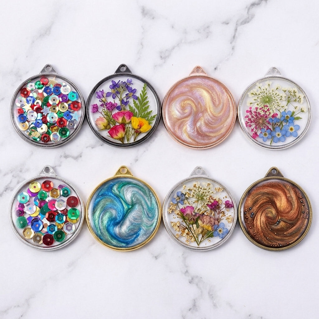 Custom Metal Bezels for Resin Art Projects | OEM Jewelry Supply Manufacturer JS088