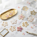 Gold Metal Pendant Bezels for Resin Casting Crafts | Wholesale Jewelry Making Supplies JS117