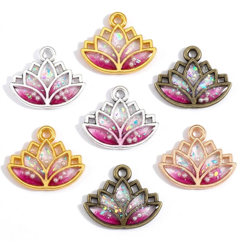 Small Metal Pendant Frames for Resin Art | Handmade Jewelry Accessories Bulk JS108