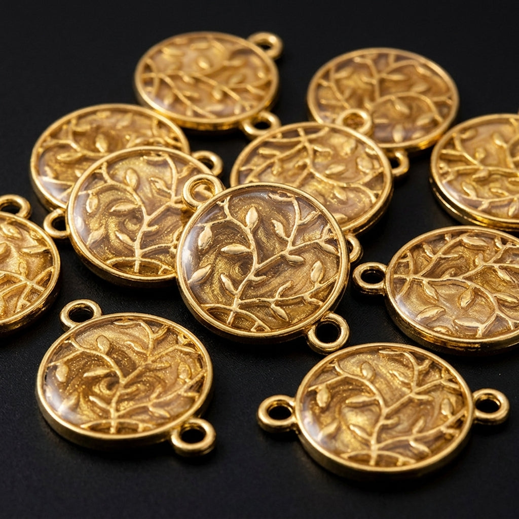 Custom Metal Bezels for Resin Jewelry | OEM ODM Pendant Frame Manufacturer JS105