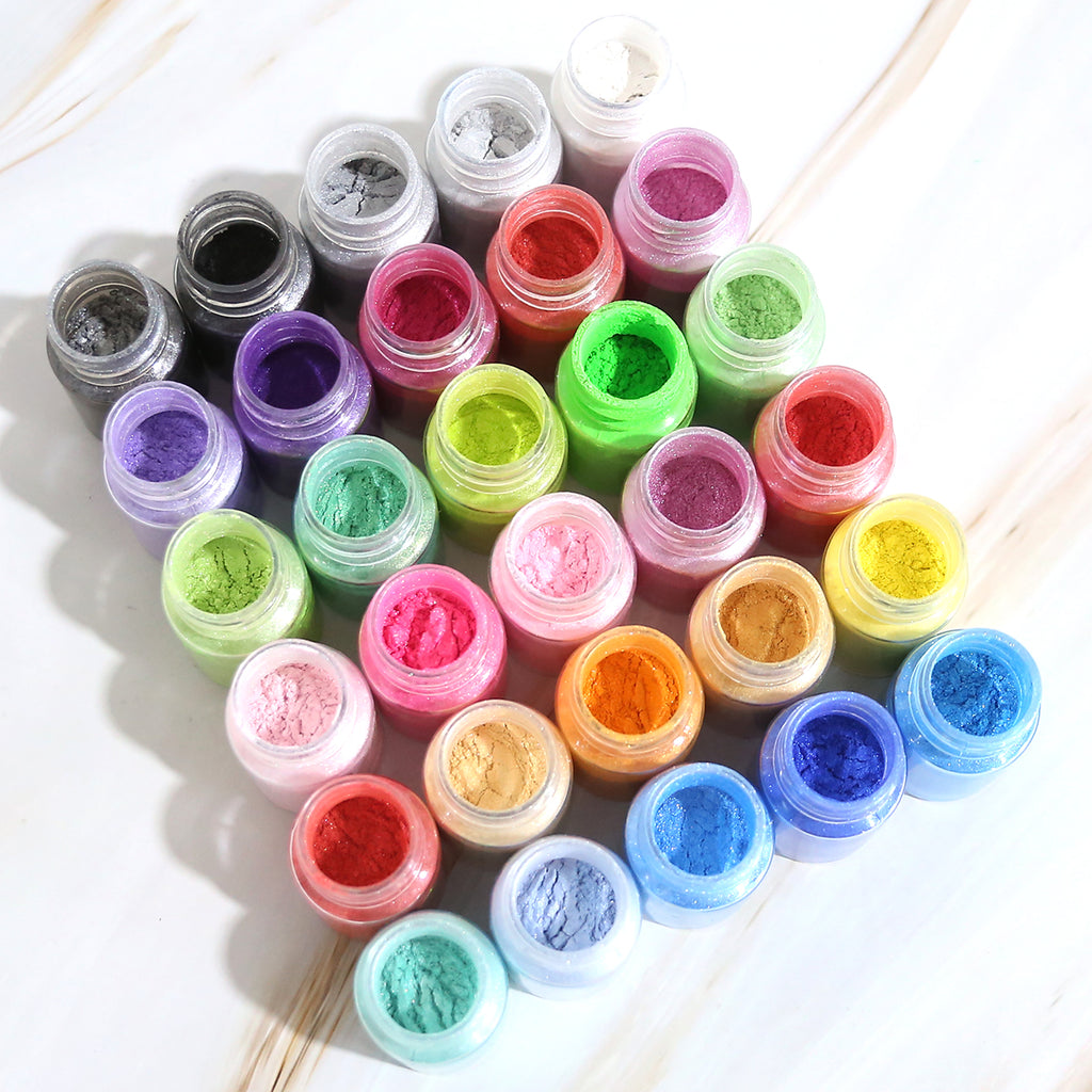 Mica Powder Pigment Set for Resin Jewelry, Coasters & Crafts