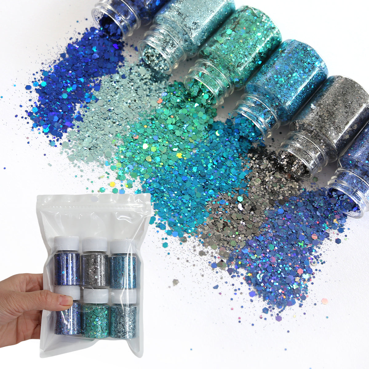 Wholesale Mixed Glitter for Resin Jewelry, Coasters and Keychains