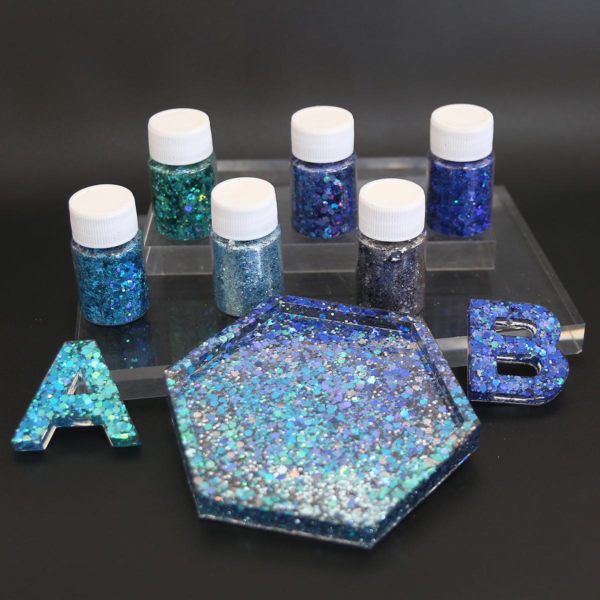 Wholesale Mixed Glitter for Resin Jewelry, Coasters and Keychains
