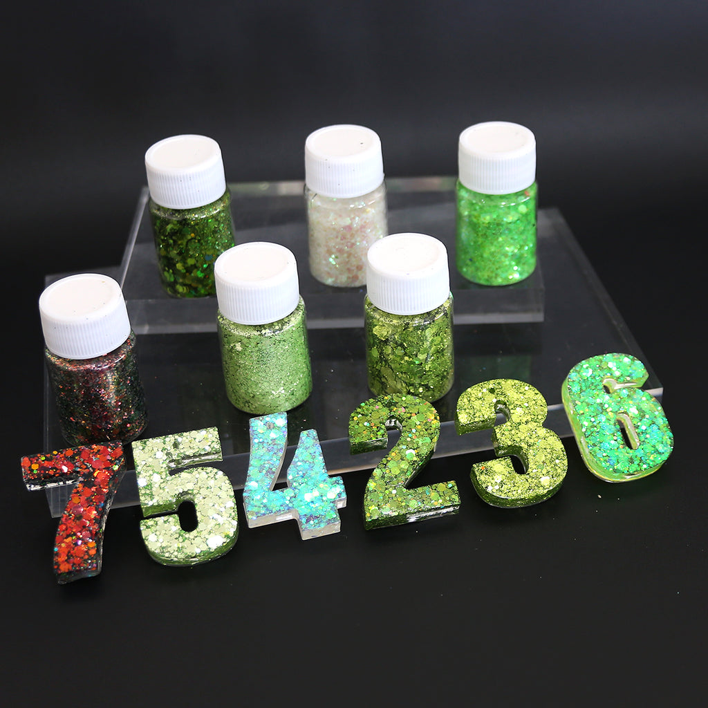 Holographic Glitter Flakes for Resin Art & Nail Decoration