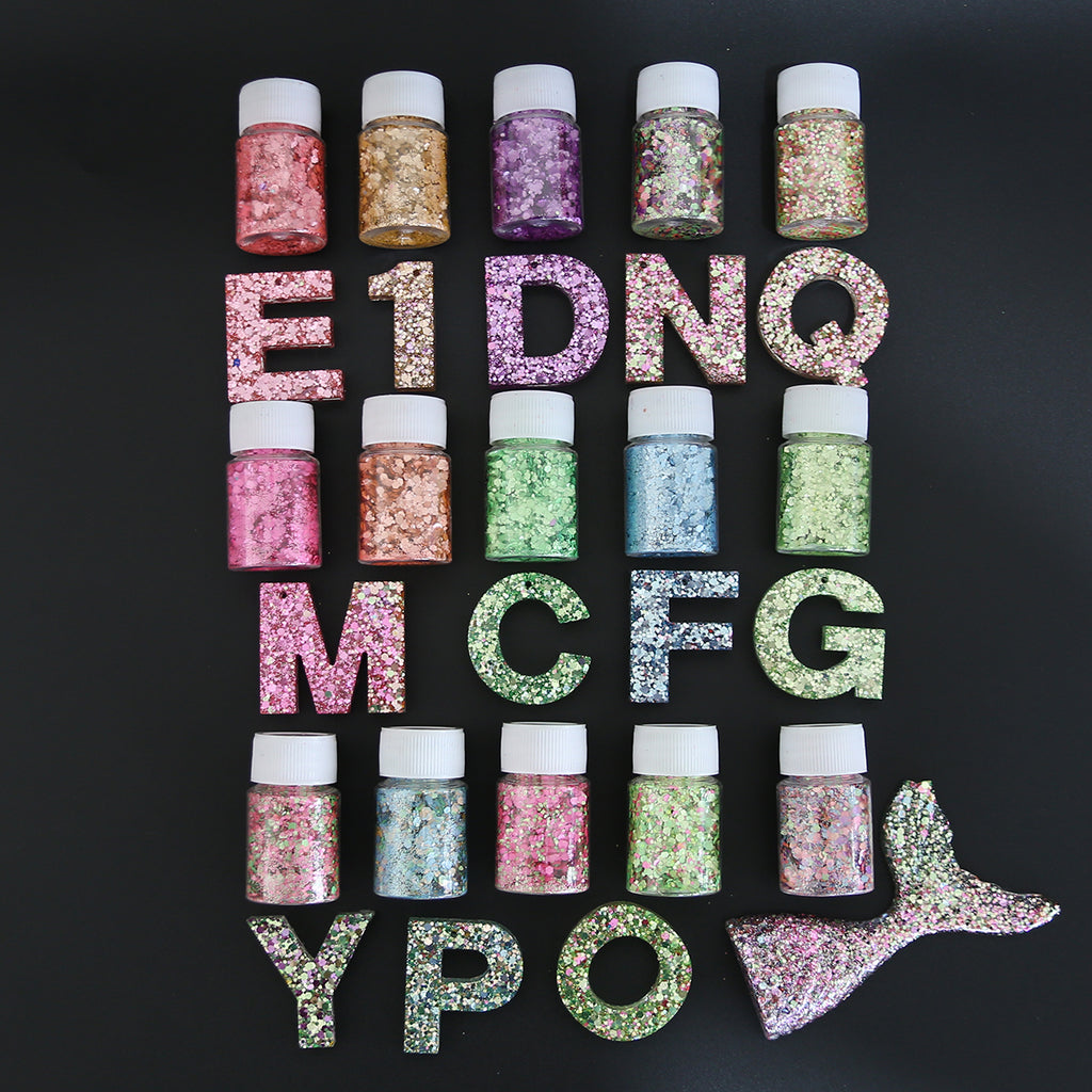 Chunky Glitter Set for Resin Coasters, Trays and DIY Craft Kits
