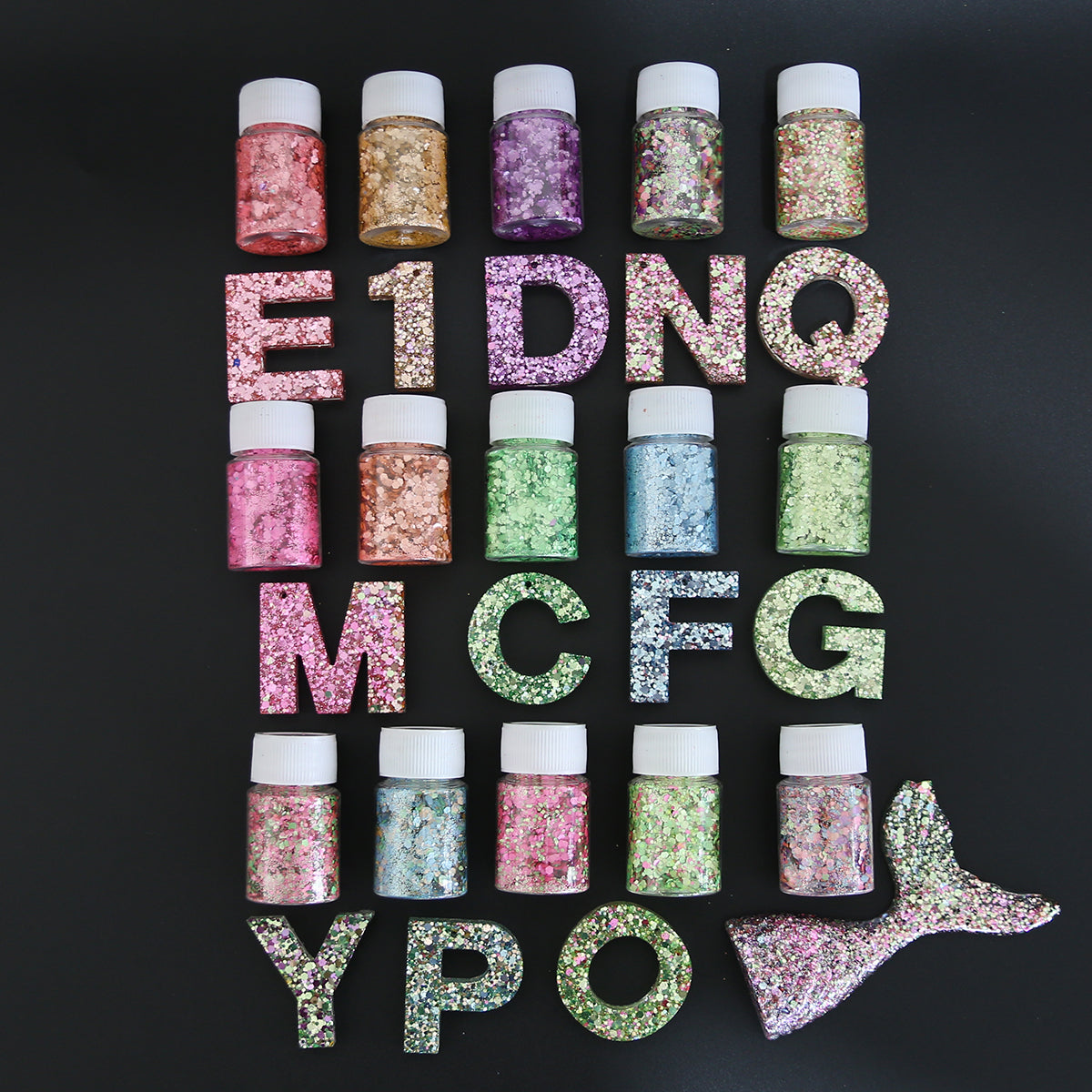 Chunky Glitter Set for Resin Coasters, Trays and DIY Craft Kits