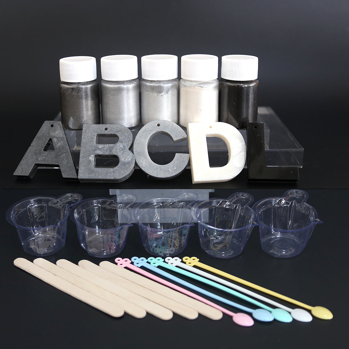 Pearl Effect Mica Powder for Resin Coasters, Trays & Keychains