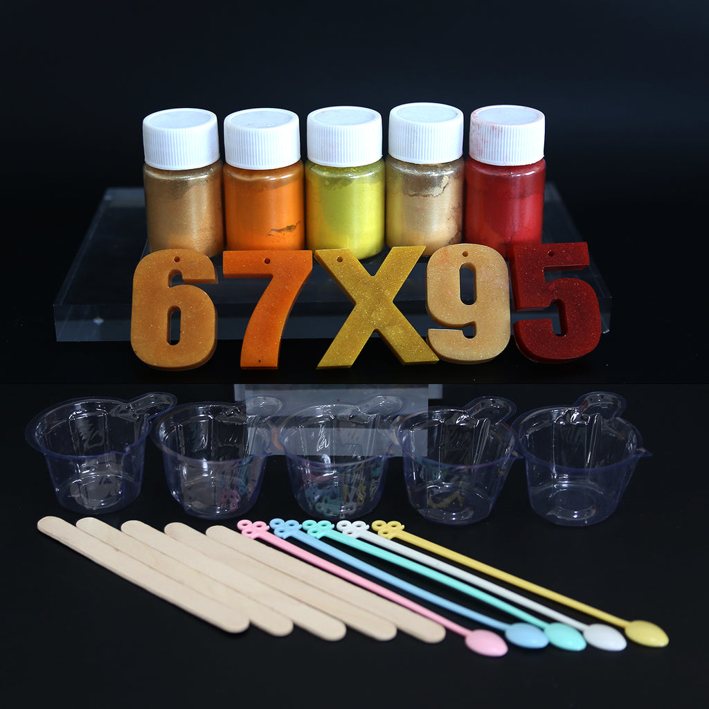 Pearl Effect Mica Powder for Resin Coasters, Trays & Keychains