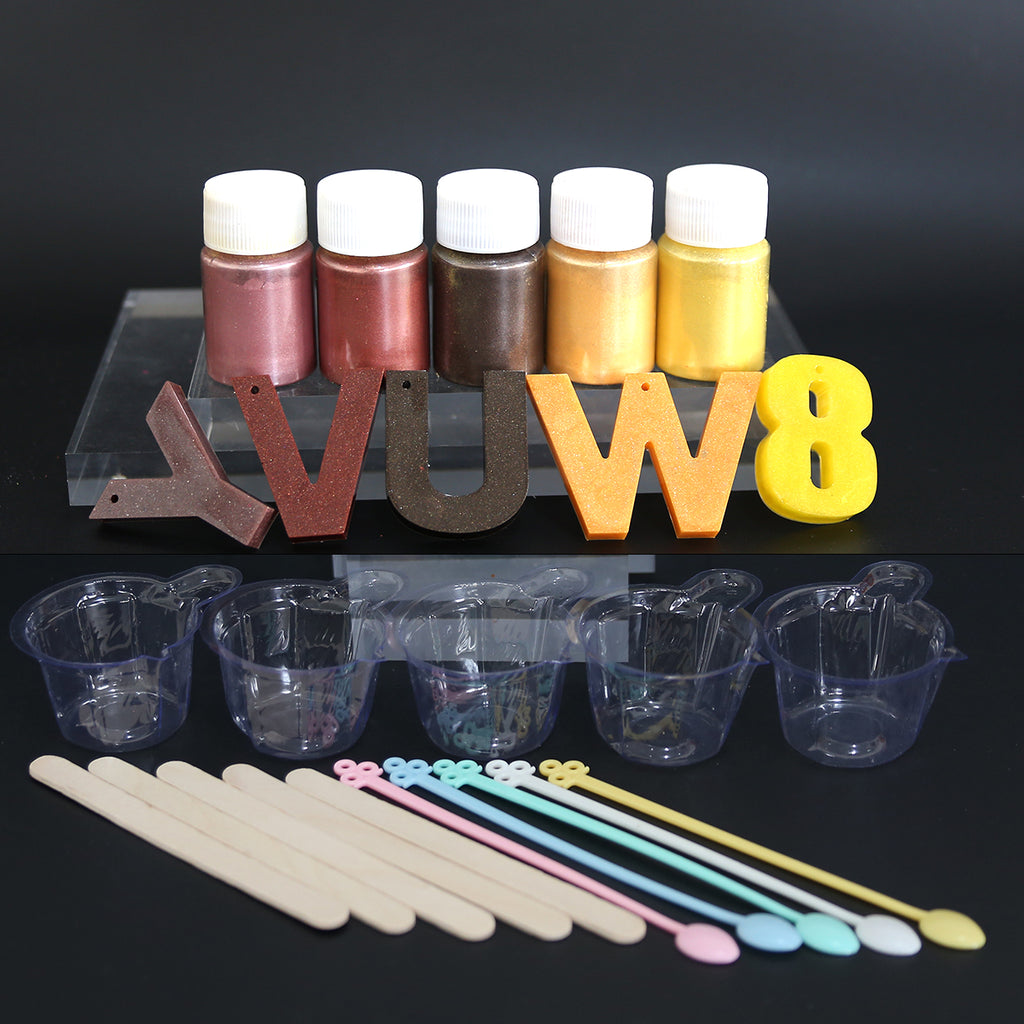 Pearl Effect Mica Powder for Resin Coasters, Trays & Keychains