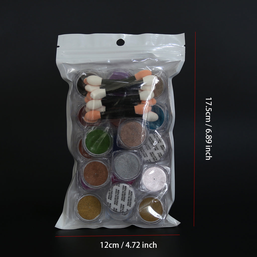 Factory Direct 20 Colors Chrome Pigment Powder Set | Bulk Supply & OEM Available