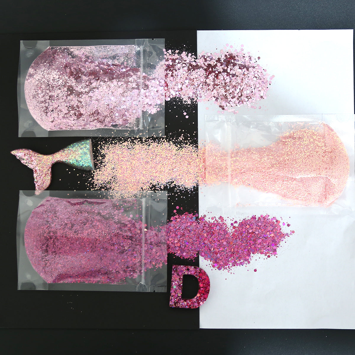 6pcs Holographic Glitter set Flakes for Epoxy Resin Crafts with OEM Packaging