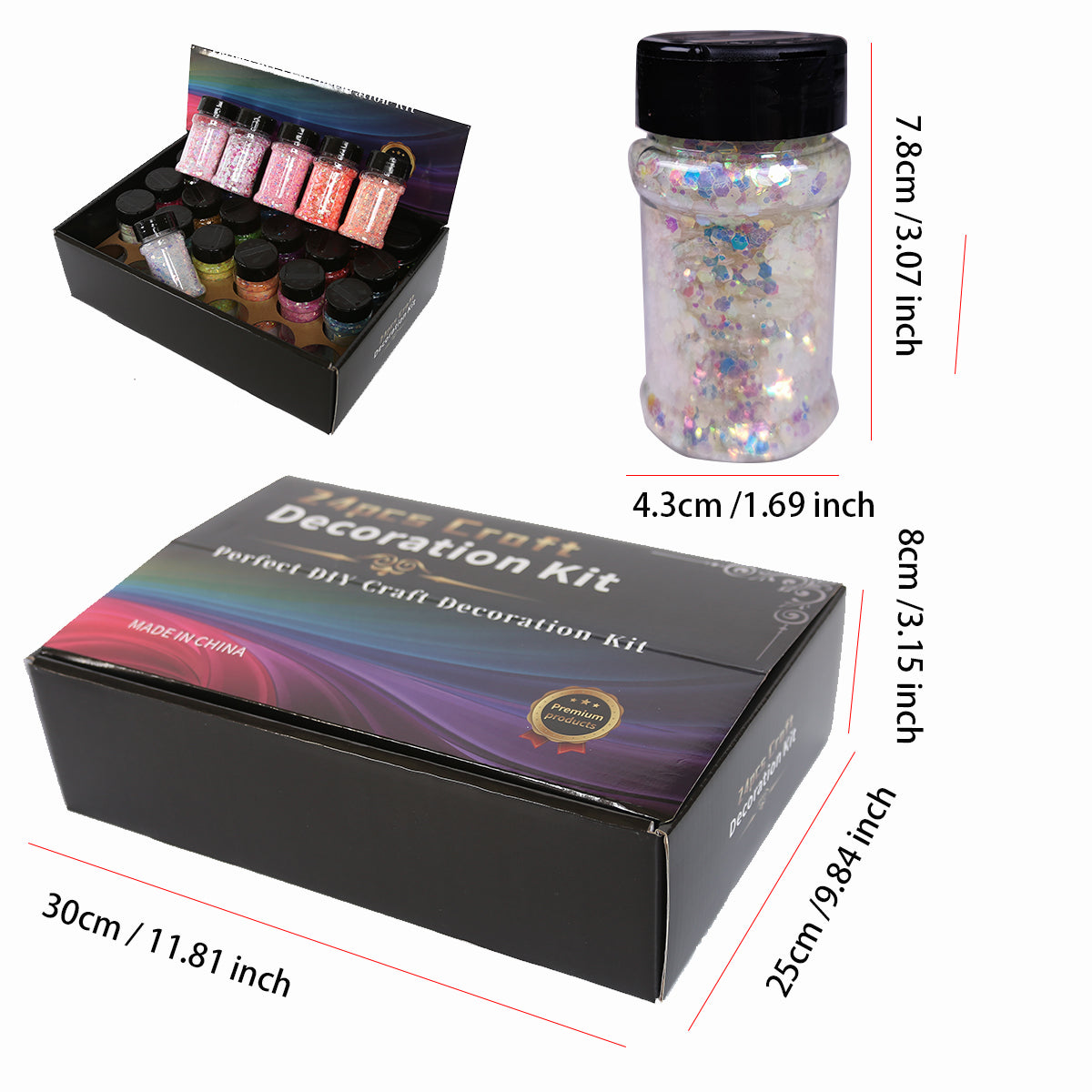 Wholesale Glitter Box Set for Resin Art & Nail Decoration