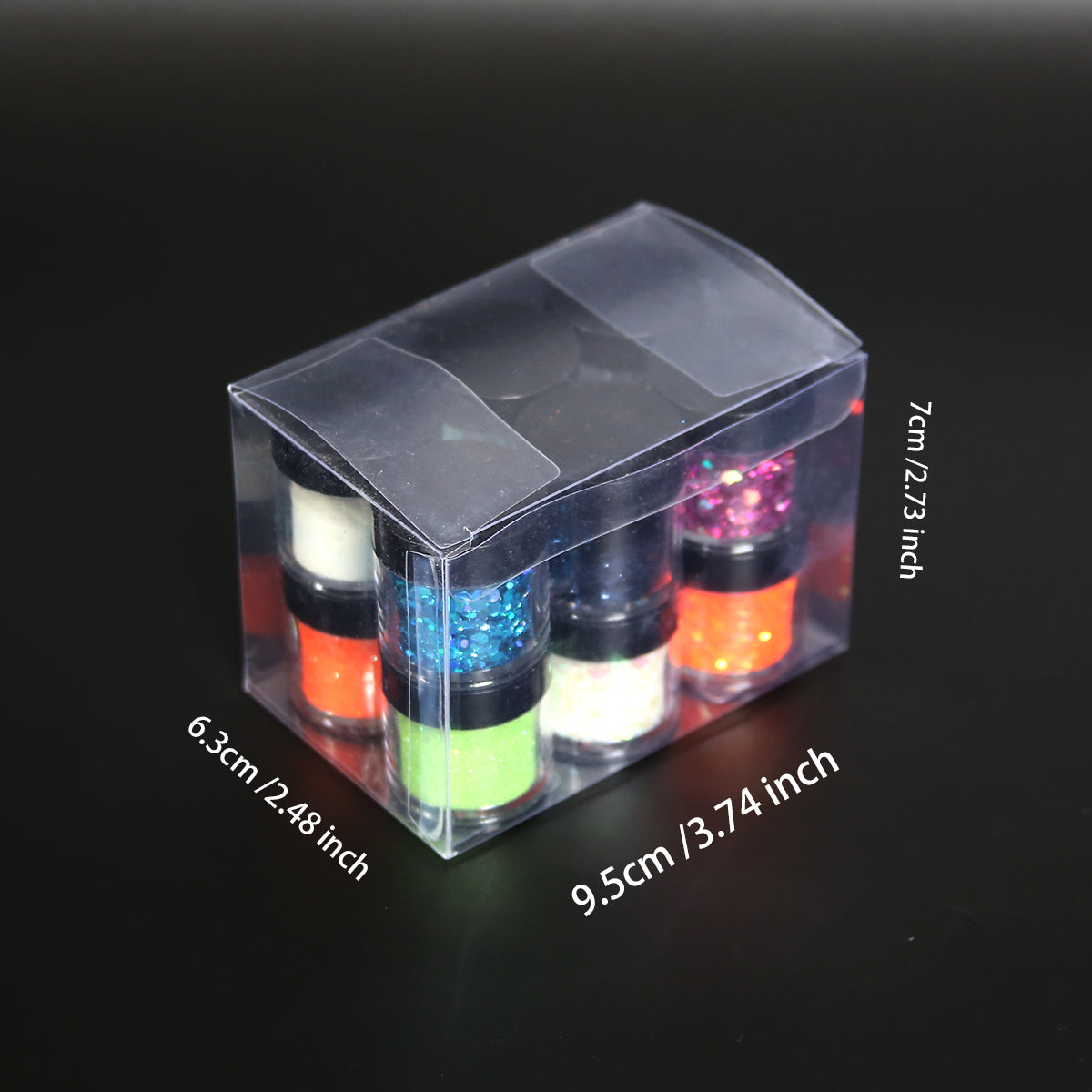 Holloween Theme 10pcs Glitter Mix for Resin Jewelry and Keychains