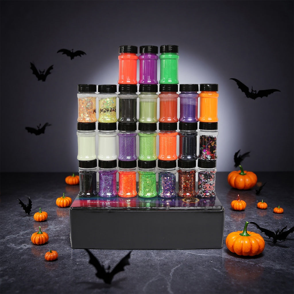 Holloween Theme Glitter Mix set for Resin Jewelry and Keychains