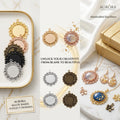 Gold Square Metal Bezels for Resin Art Pendants | Factory Direct Craft Supplies JS140