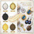 Gold Alloy Metal Bezels for Handmade Jewelry | Resin Pendant Making Components