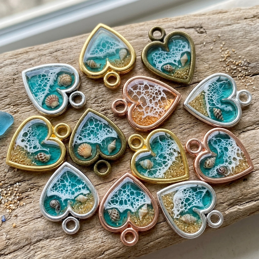 Wholesale Resin Jewelry Frames | Metal Bezels for Handmade Pendant Production