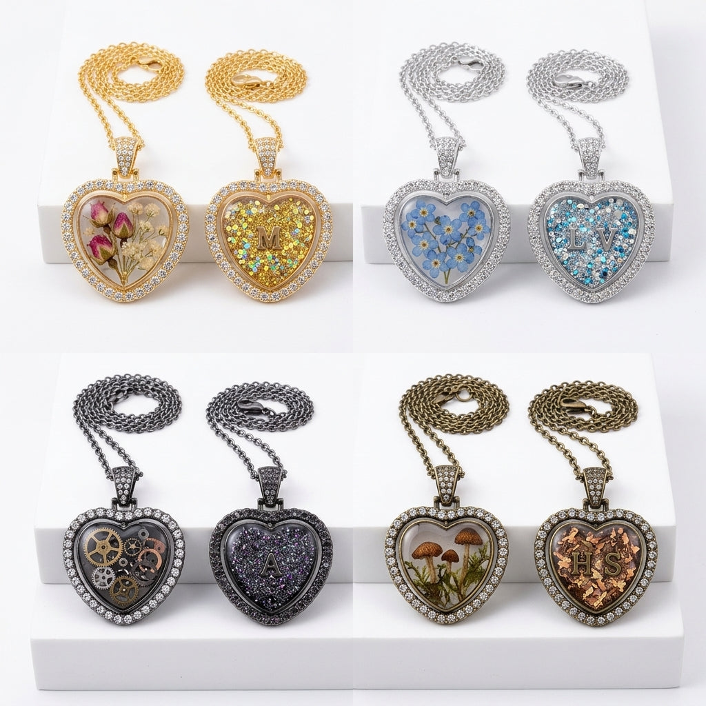 Custom Logo Metal Bezels & Resin Jewelry Frames | OEM ODM Factory Supply JS093