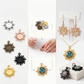 Custom Shape Metal Pendant Bezels for Resin Art | OEM Jewelry Frame Manufacturer JS131