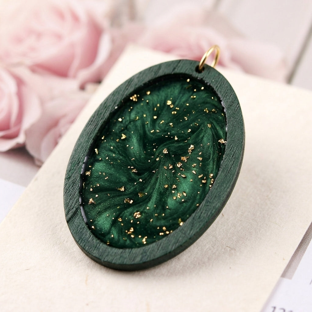 Wholesale Wooden Pendant Frames for Resin Art | DIY Jewelry Craft Supplies Manufacturer