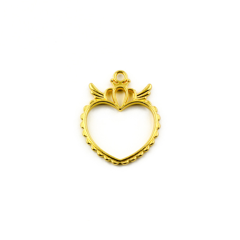 Gold Open Back Bezels for Resin Casting Jewelry and Handmade Designs JS055