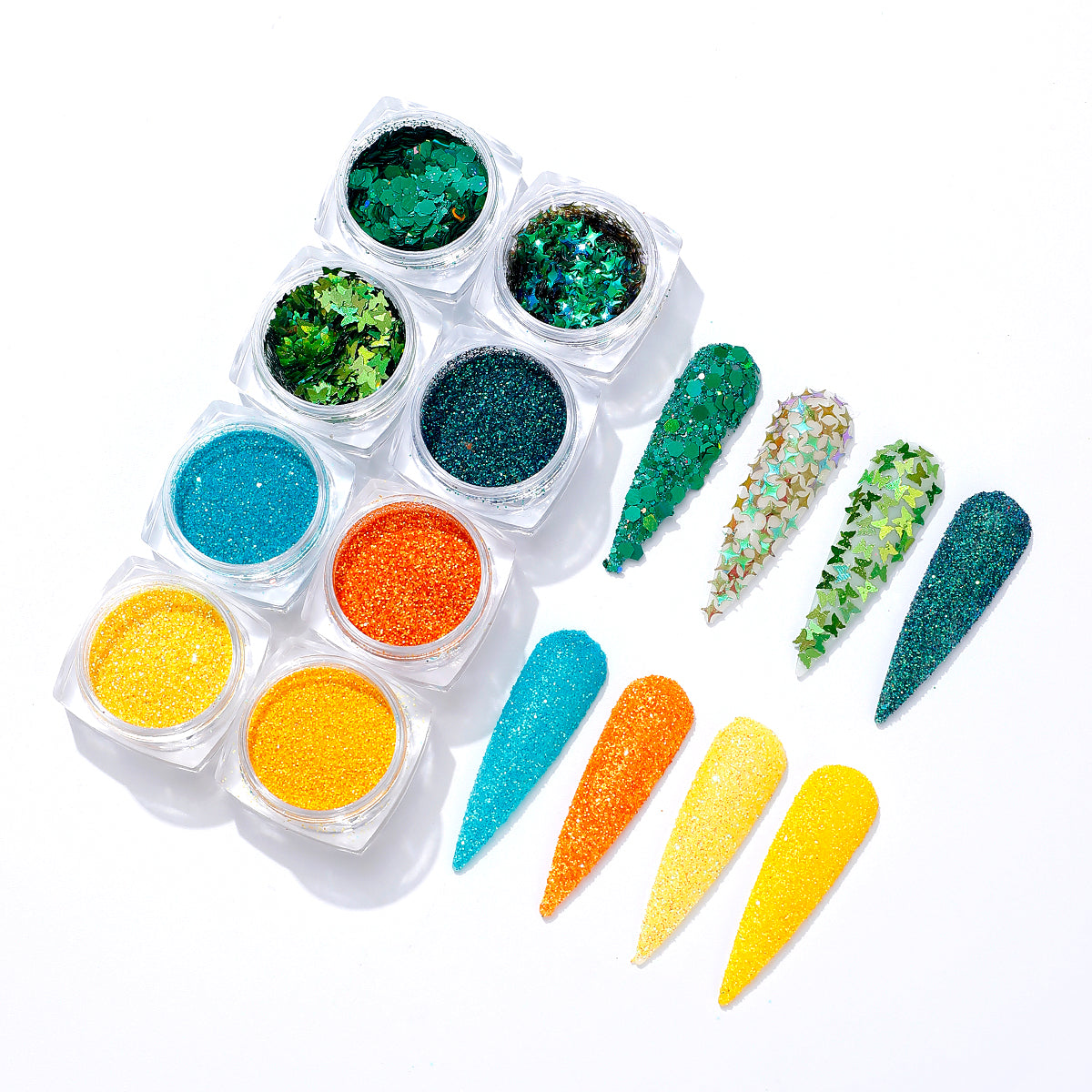 Mixed Shape Glitter Flakes for DIY Resin Crafts and Private Label