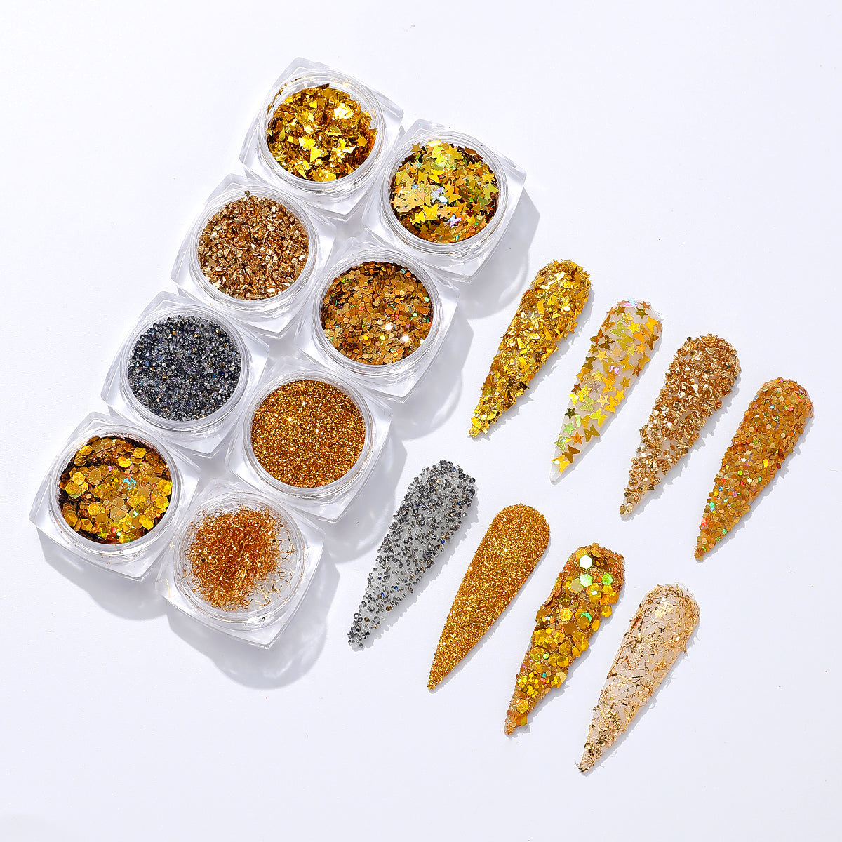 Mixed Shape Glitter Flakes for DIY Resin Crafts and Private Label