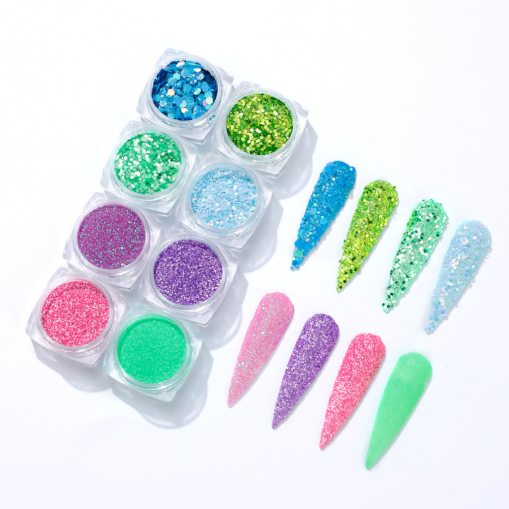 Mixed Shape Glitter Flakes for DIY Resin Crafts and Private Label
