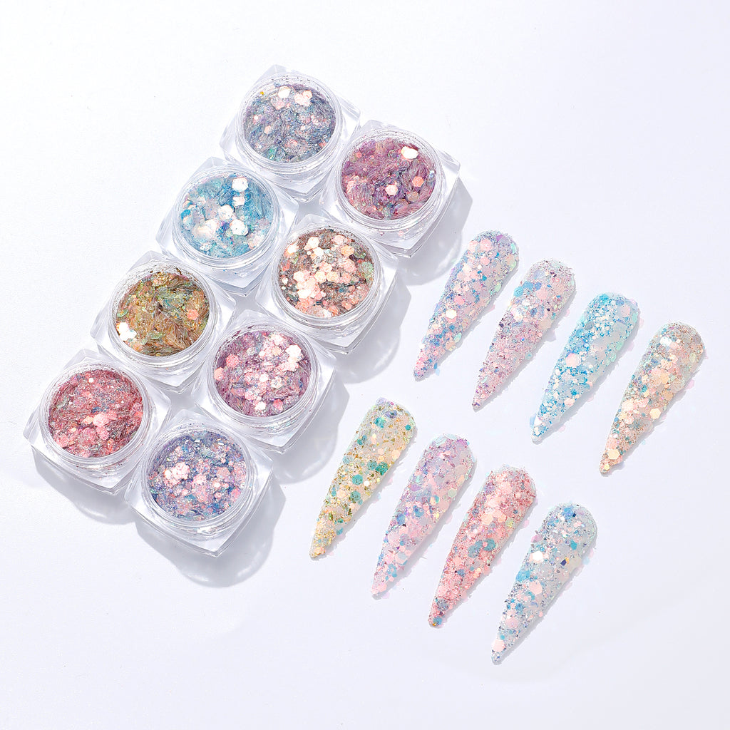 Mixed Shape Glitter Flakes for DIY Resin Crafts and Private Label