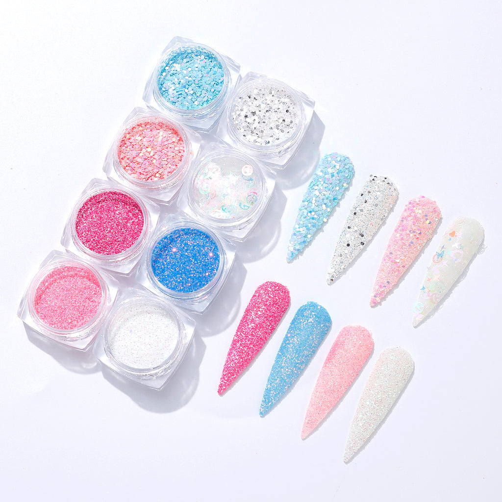 Mixed Shape Glitter Flakes for DIY Resin Crafts and Private Label