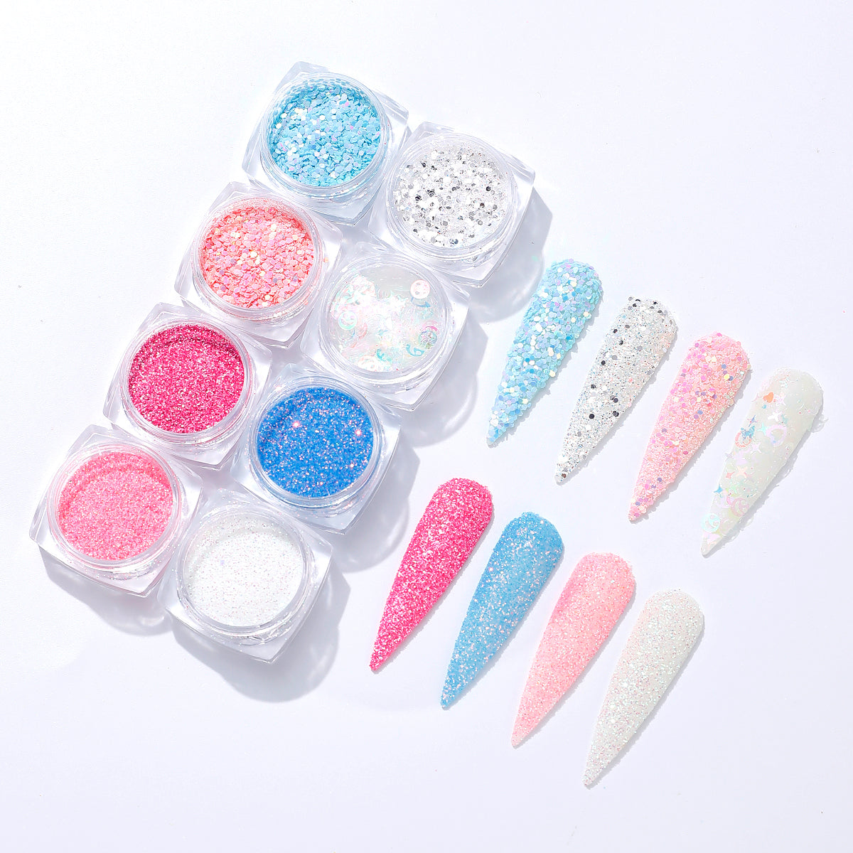 Mixed Shape Glitter Flakes for DIY Resin Crafts and Private Label