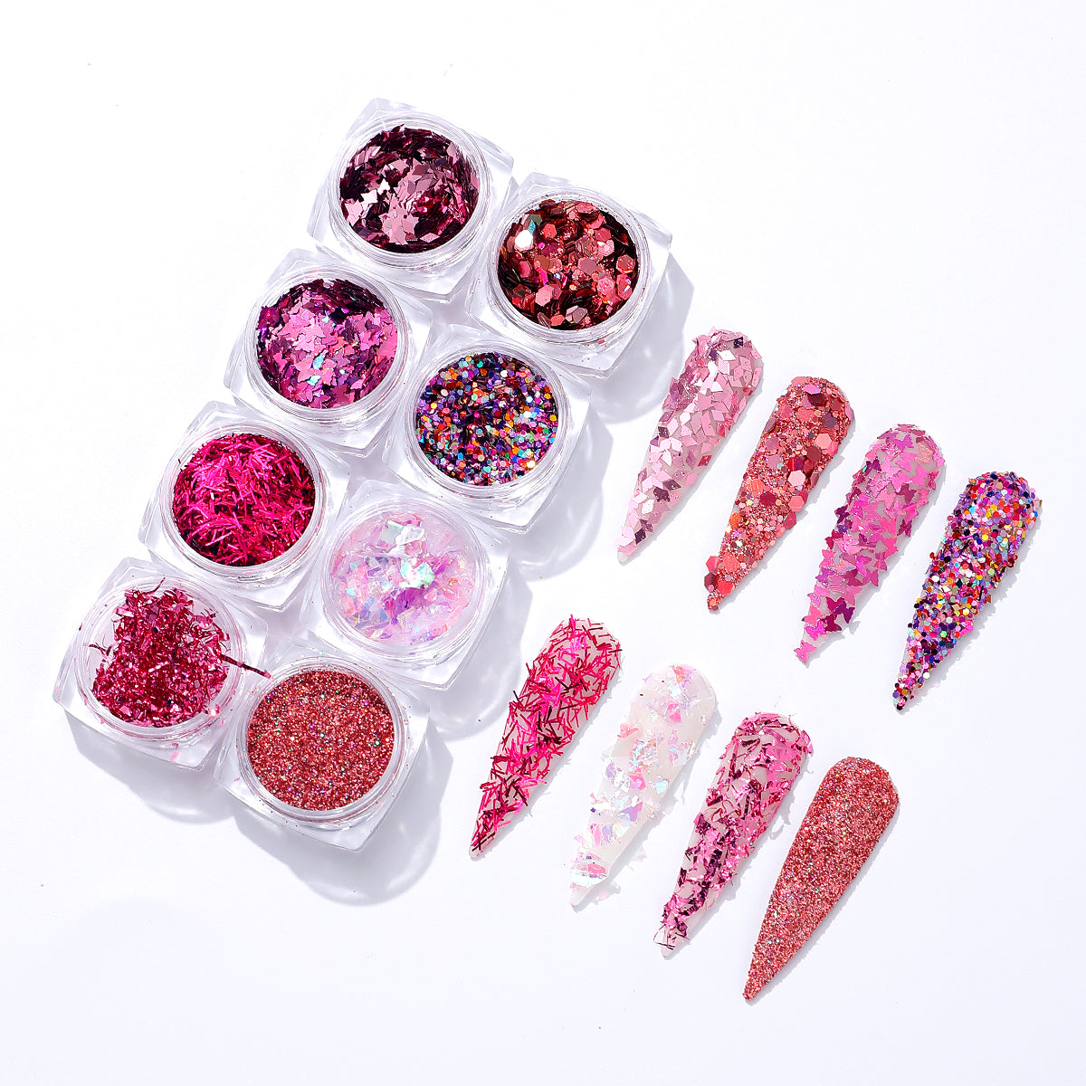 Mixed Shape Glitter Flakes for DIY Resin Crafts and Private Label
