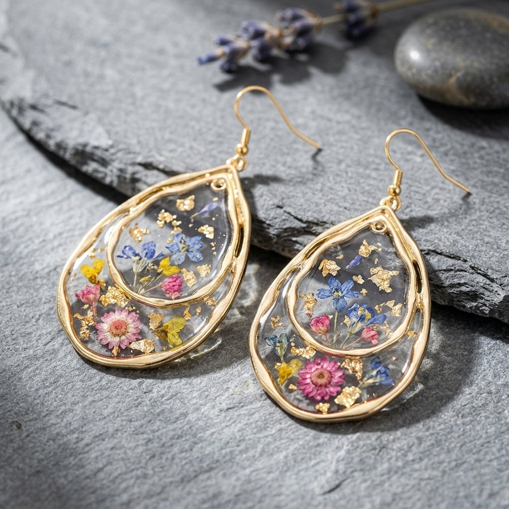 Wholesale Metal Bezels for Resin Jewelry Making | DIY Pendant Frames Factory Supplier JS070