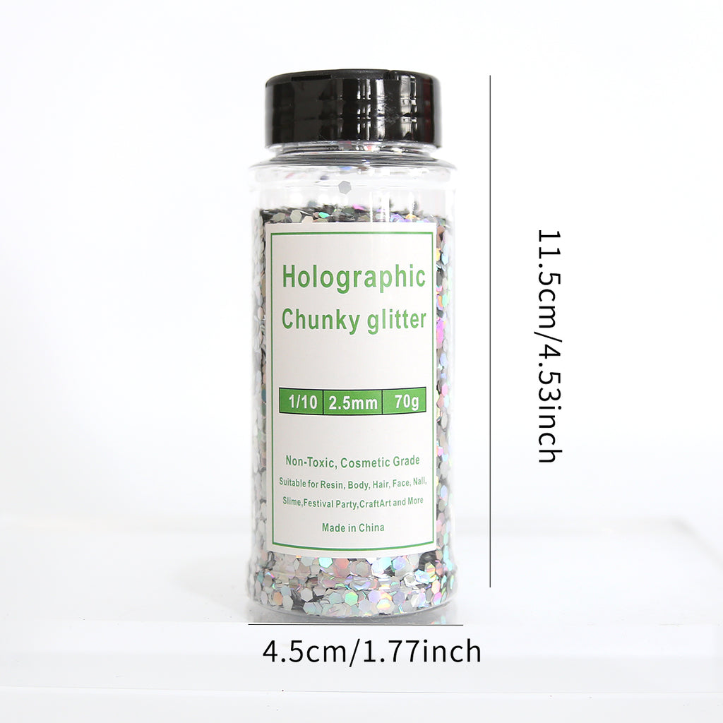Holographic Glitter for Resin Keychains | OEM Packaging Available