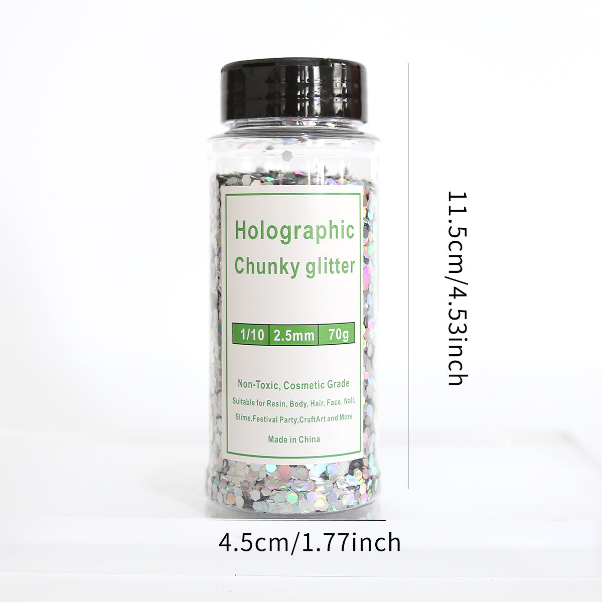Holographic Glitter for Resin Keychains | OEM Packaging Available
