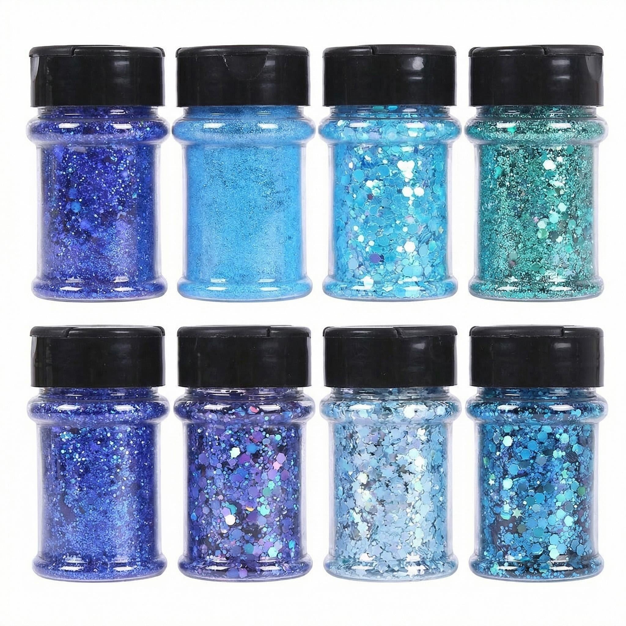 Blue Glitter Flakes for Epoxy Resin Crafts with Low MOQ Orders
