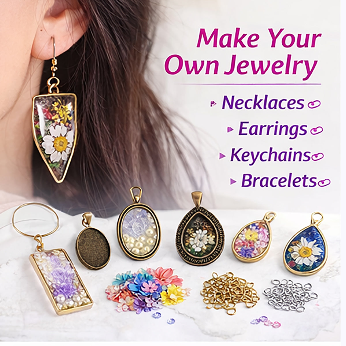 Wholesale DIY Resin Craft Kit with Custom Packaging and Private Label