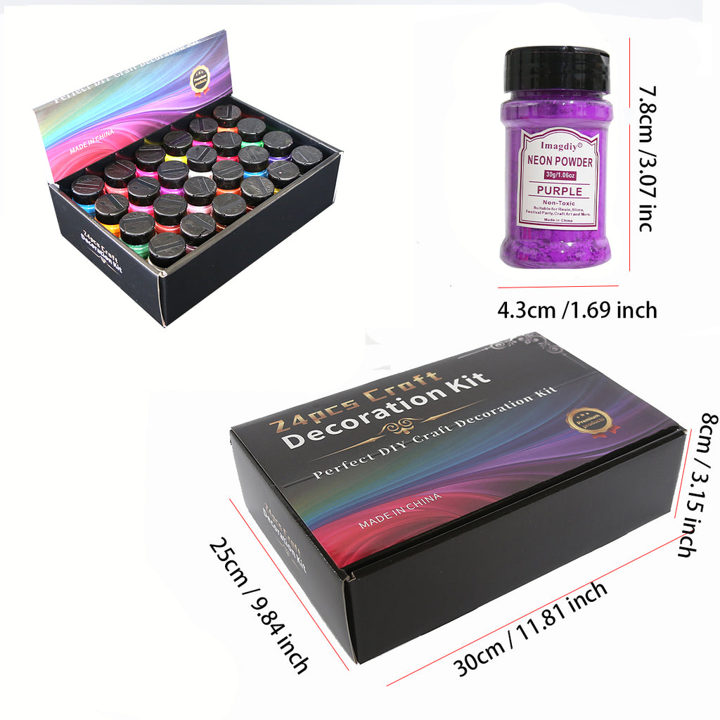 Wholesale 24 Colors Resin Pigment Powder Set for Epoxy Resin Art